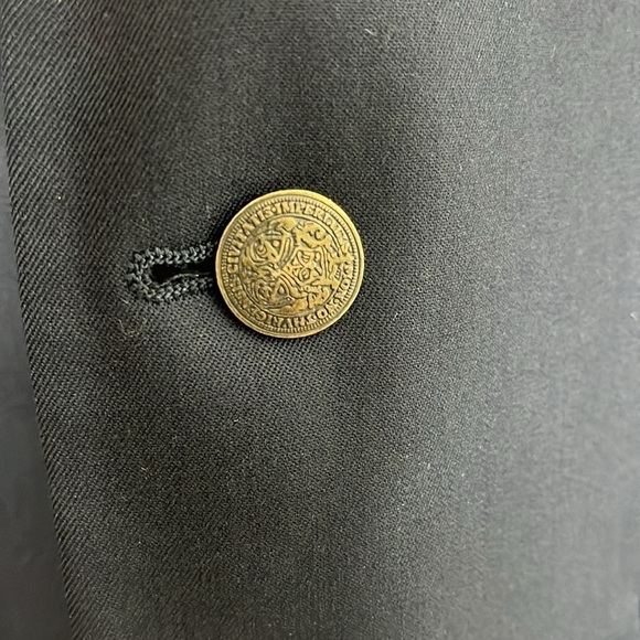 Oscar de la Renta Navy Wool 2 Button Sportscoat Blazer Men Size 40 Long BLEMISH - Picture 2 of 6